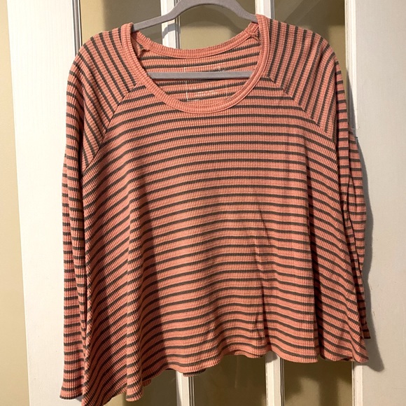 Free people swingy striped thermal - Picture 1 of 6